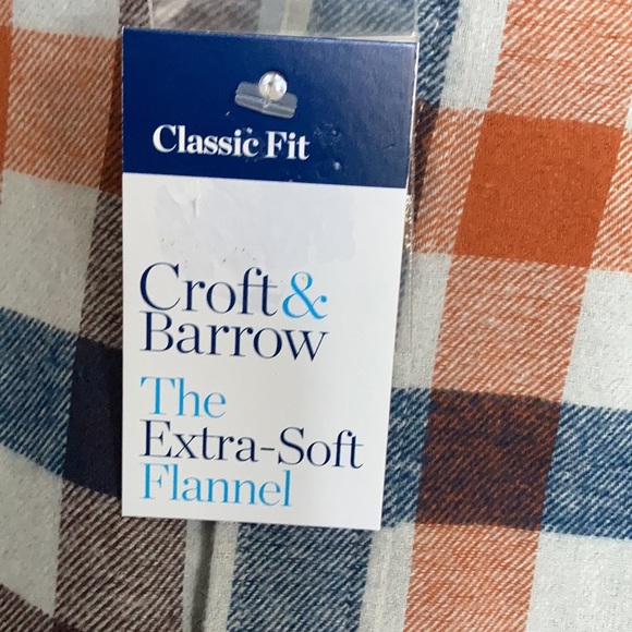 Relist 2/5 ❌Croft & barrow classic fit the extra soft flannel plaid shirt XXL - Picture 6 of 16